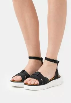 Toma de corriente 🥰 Anna Field COMFORT LEATHER - 🩴 Sandalias Con Plataforma - Black, Mujer ⌛