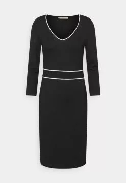 Presupuesto ⌛ Anna Field Vestido Ligero - Black/white, Mujer 🧨