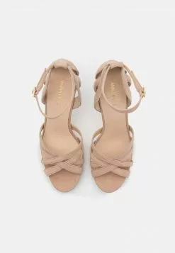 Comprar 🎁 Anna Field LEATHER - 🩴 Sandalias De Tacón - Beige, Mujer 🌟 -Anna Field Tienda de ventas e6a8cf5295814eb8b7780602acd8d57a