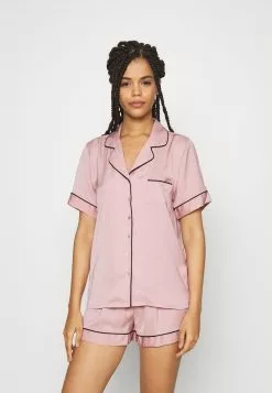Mejor trato 😍 Anna Field AMANDA SHORT SLEEVE PJ SET - Pijama - Pink, Mujer ✔️