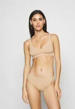 Presupuesto 🤩 Anna Field Rib Seamless Set - Top - Tan, Mujer 💯