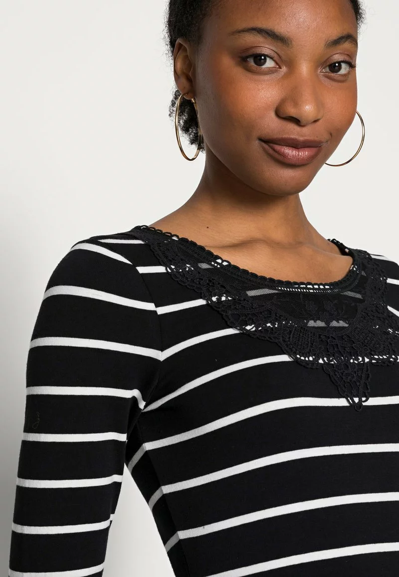 mejor venta 🎁 Anna Field Camiseta De Manga Larga - Black/white, Mujer ❤️ 5 mejor venta 🎁 Anna Field Camiseta De Manga Larga - Black/white, Mujer ❤️ - Imagen 5