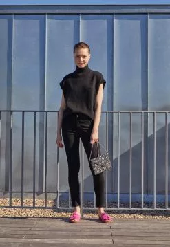 Lo mas barato ❤️ Anna Field Vaqueros Slim Fit - Black Denim, Mujer ⭐