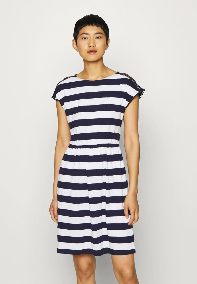 Venta express 🤩 Anna Field Vestido Ligero - Evening Blue/white, Mujer ❤️ 1 Venta express 🤩 Anna Field Vestido Ligero - Evening Blue/white, Mujer ❤️