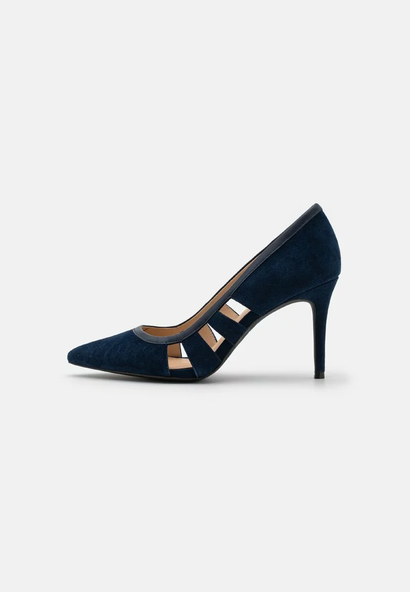 Nuevo 😀 Anna Field LEATHER - Tacones - Dark Blue, Mujer ⭐ 2 Nuevo 😀 Anna Field LEATHER - Tacones - Dark Blue, Mujer ⭐ - Imagen 2