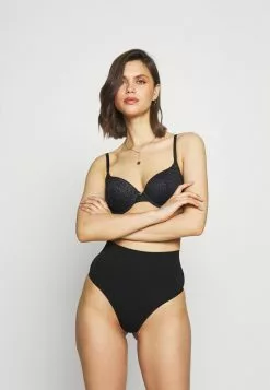 Mejor precio 🎉 Anna Field 2PP HIGH WAIST THONG - Tanga - Black, Mujer 👏