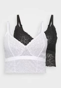 Toma de corriente 🔔 Anna Field 2 PACK - Top - Black, Mujer ✔️