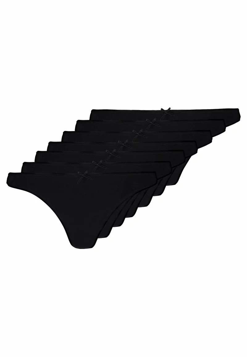 Para estrenar 🔥 Anna Field GEORGINA 7 PACK THONG - COTTON - Tanga - Black, Mujer ✔️ 4 Para estrenar 🔥 Anna Field GEORGINA 7 PACK THONG - COTTON - Tanga - Black, Mujer ✔️ - Imagen 4