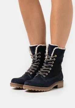 Nuevo ✨ Anna Field Botines Con Cordones - Blue, Mujer 😍