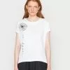 Promoción 🎁 Anna Field Camiseta Estampada - White, Mujer ❤️