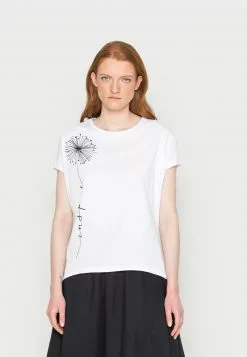 Promoción 🎁 Anna Field Camiseta Estampada - White, Mujer ❤️
