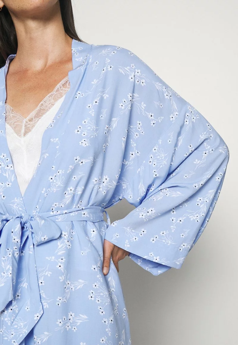ofertas ✨ Anna Field LISHA LONG PRINTED ROBE - Albornoz - Blue Denim, Mujer ⌛ 7 ofertas ✨ Anna Field LISHA LONG PRINTED ROBE - Albornoz - Blue Denim, Mujer ⌛ - Imagen 7