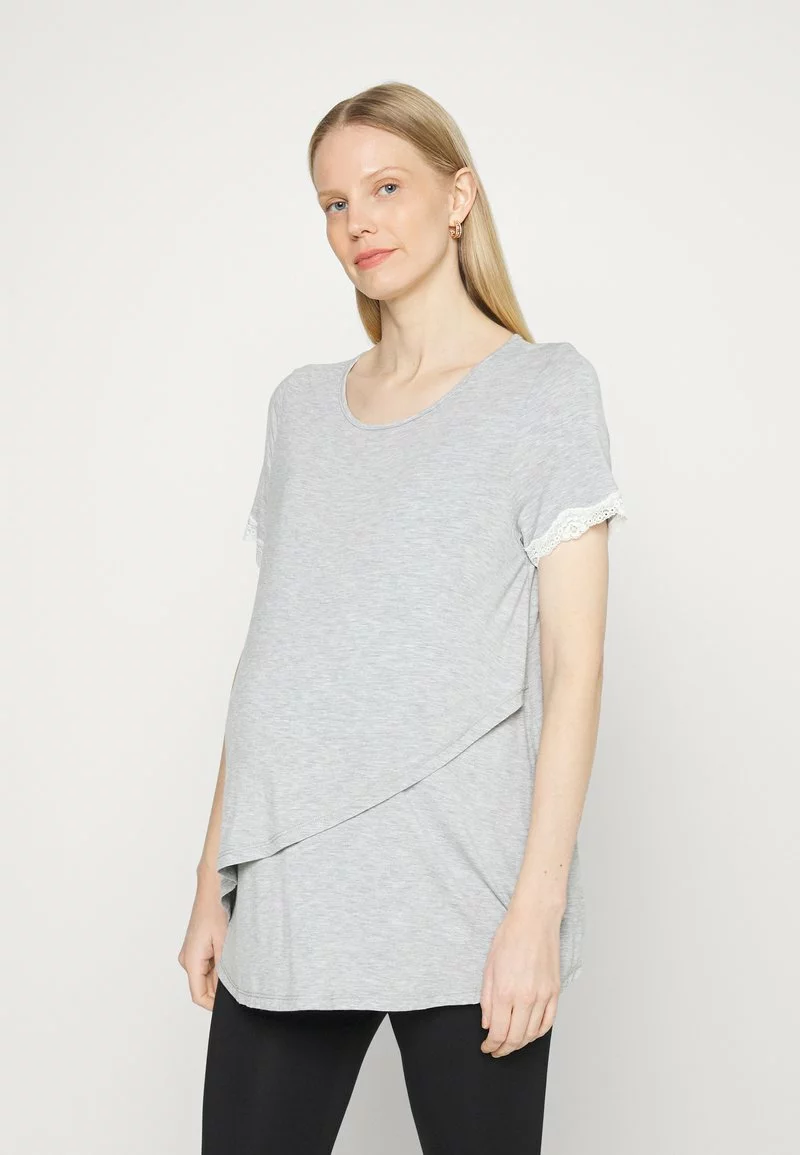 Nuevo 🎁 Anna Field MATERNITY LEGGING SET - Pijama - Grey/black, Mujer ✨ 4 Nuevo 🎁 Anna Field MATERNITY LEGGING SET - Pijama - Grey/black, Mujer ✨ - Imagen 4