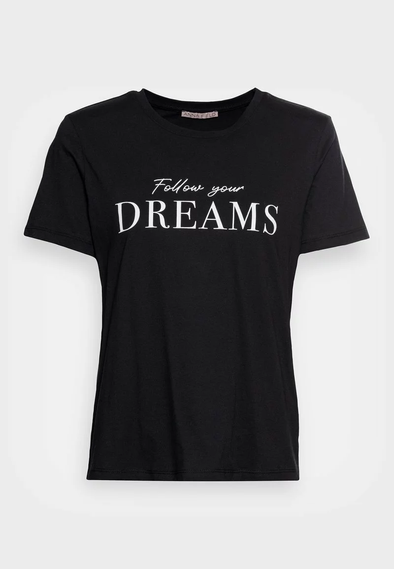 Mejor precio 😍 Anna Field Camiseta Estampada - Black, Mujer ❤️ 4 Mejor precio 😍 Anna Field Camiseta Estampada - Black, Mujer ❤️ - Imagen 4