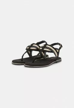 Barato 🧨 Anna Field 🩴 Sandalias De Dedo - Black/gold, Mujer 👏 -Anna Field Tienda de ventas f93bd3a8f48b450094f559dcad7de6e8